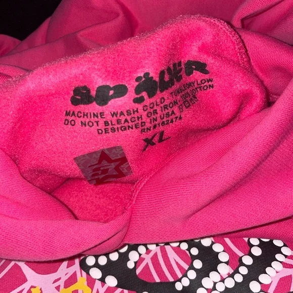 Sp5der V2 Hoodie P*nk PinkSize XL